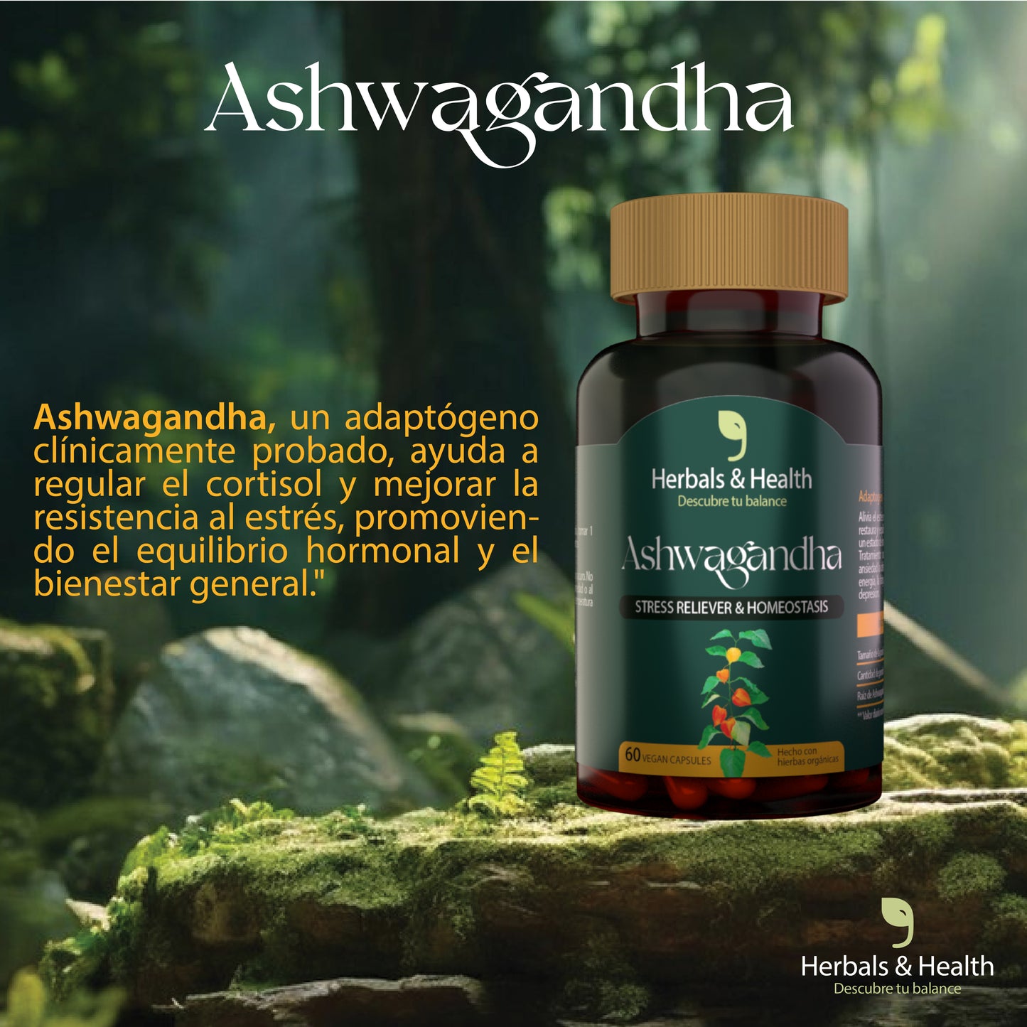 Ashwagandha- 60 capsulas